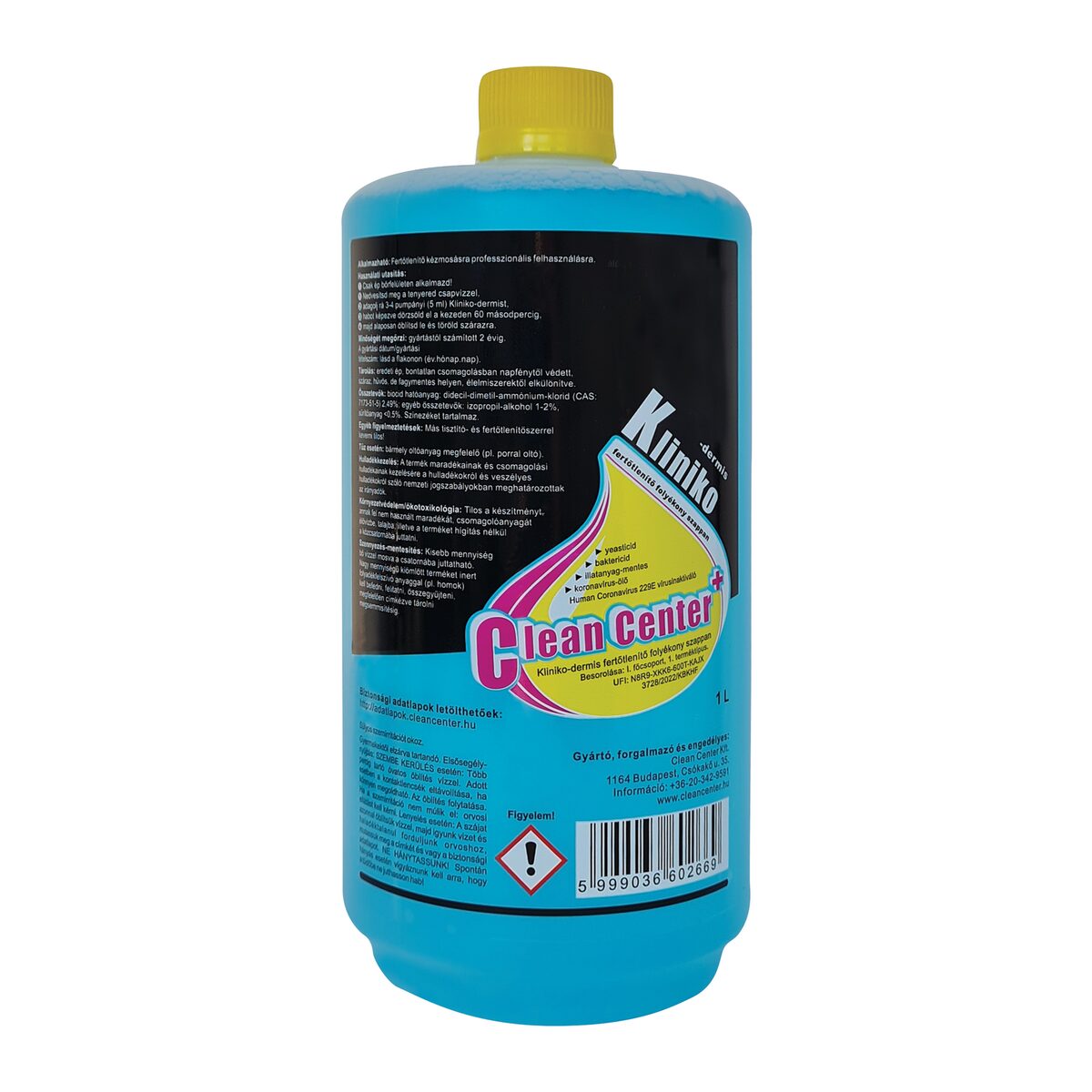 Kliniko-Dermis fertőtlenítő folyékony szappan 1 liter