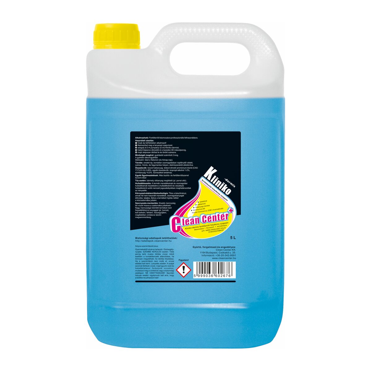 Kliniko-Dermis fertőtlenítő folyékony szappan 5 liter